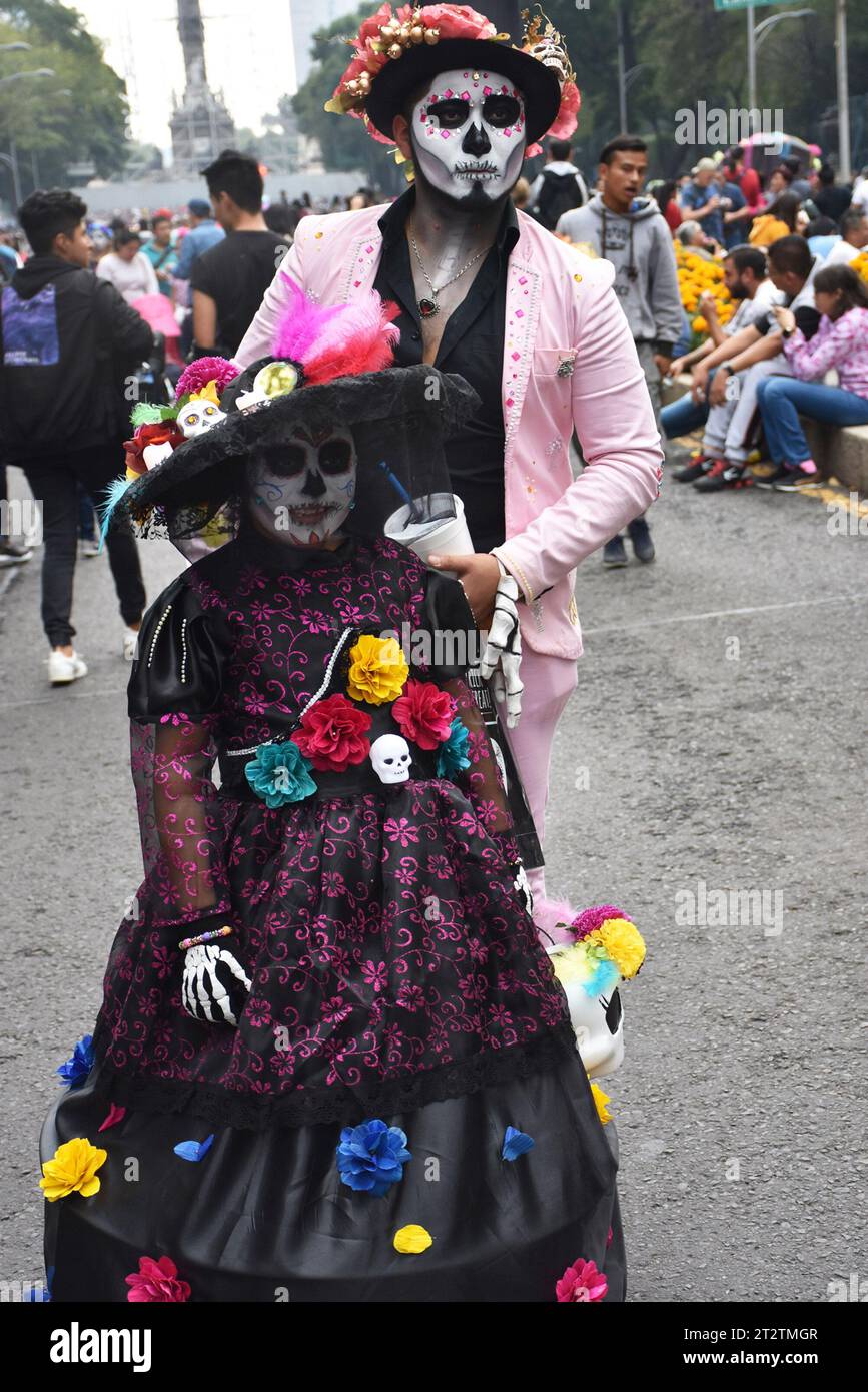 Le défilé Catrina à Mexico Banque D'Images