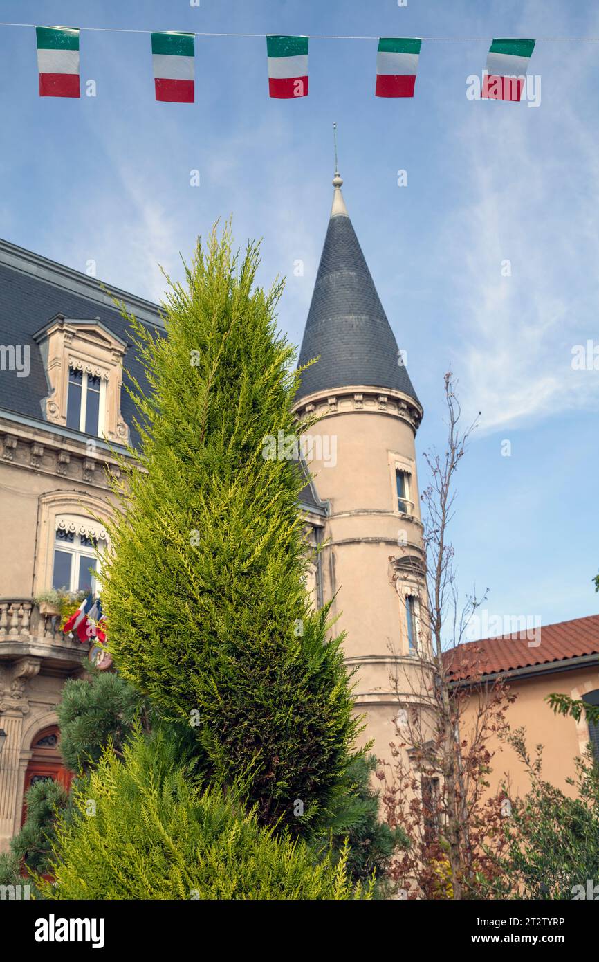 La mairie de Bourgoin-Jallieu, Bourgoin-Jallieu, France. Banque D'Images