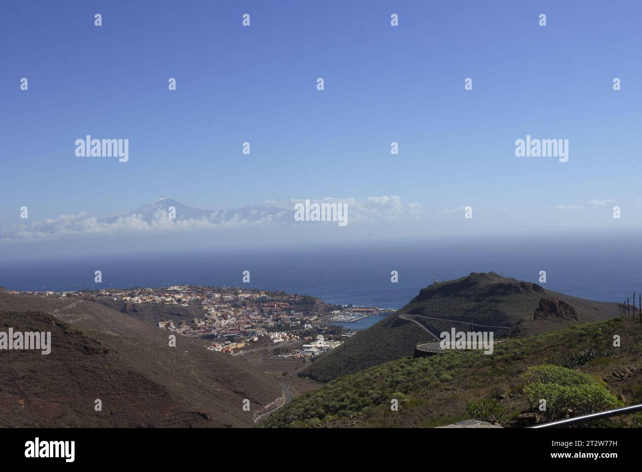 Vue depuis Pico del Teide, Tenerife, îles Canaries, Espagne Banque D'Images