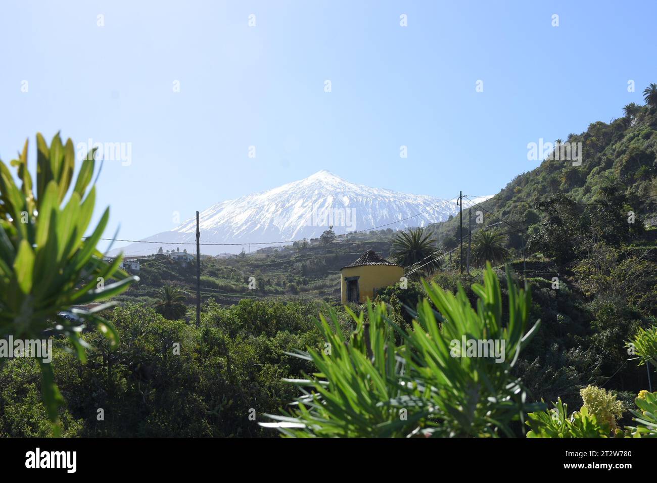Vue depuis Pico del Teide, Tenerife, îles Canaries, Espagne Banque D'Images