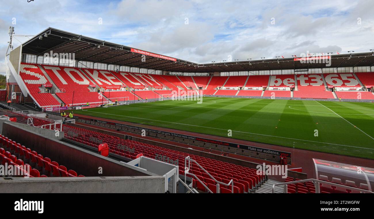 Bet365 Stadium attend avant le match, lors du Sky Bet Championship Match Stoke City vs Sunderland au Bet365 Stadium, Stoke-on-Trent, Royaume-Uni, 21 octobre 2023 (photo de Cody Froggatt/News Images) Banque D'Images