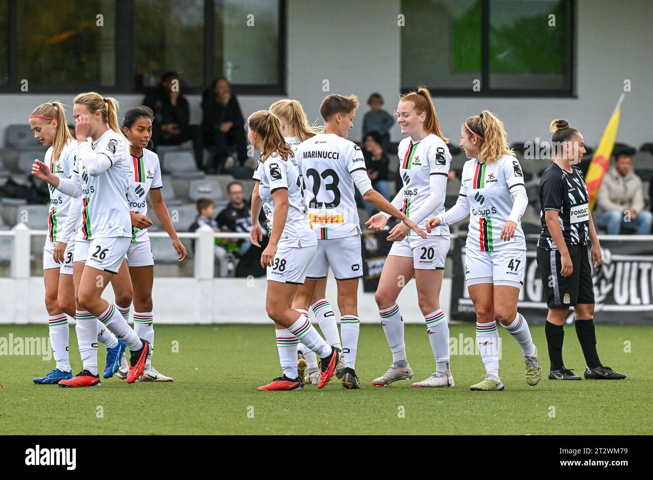 Oud Heverlee, Belgique. 21 octobre 2023. Nikee Van Dijk (20) de l'OHL