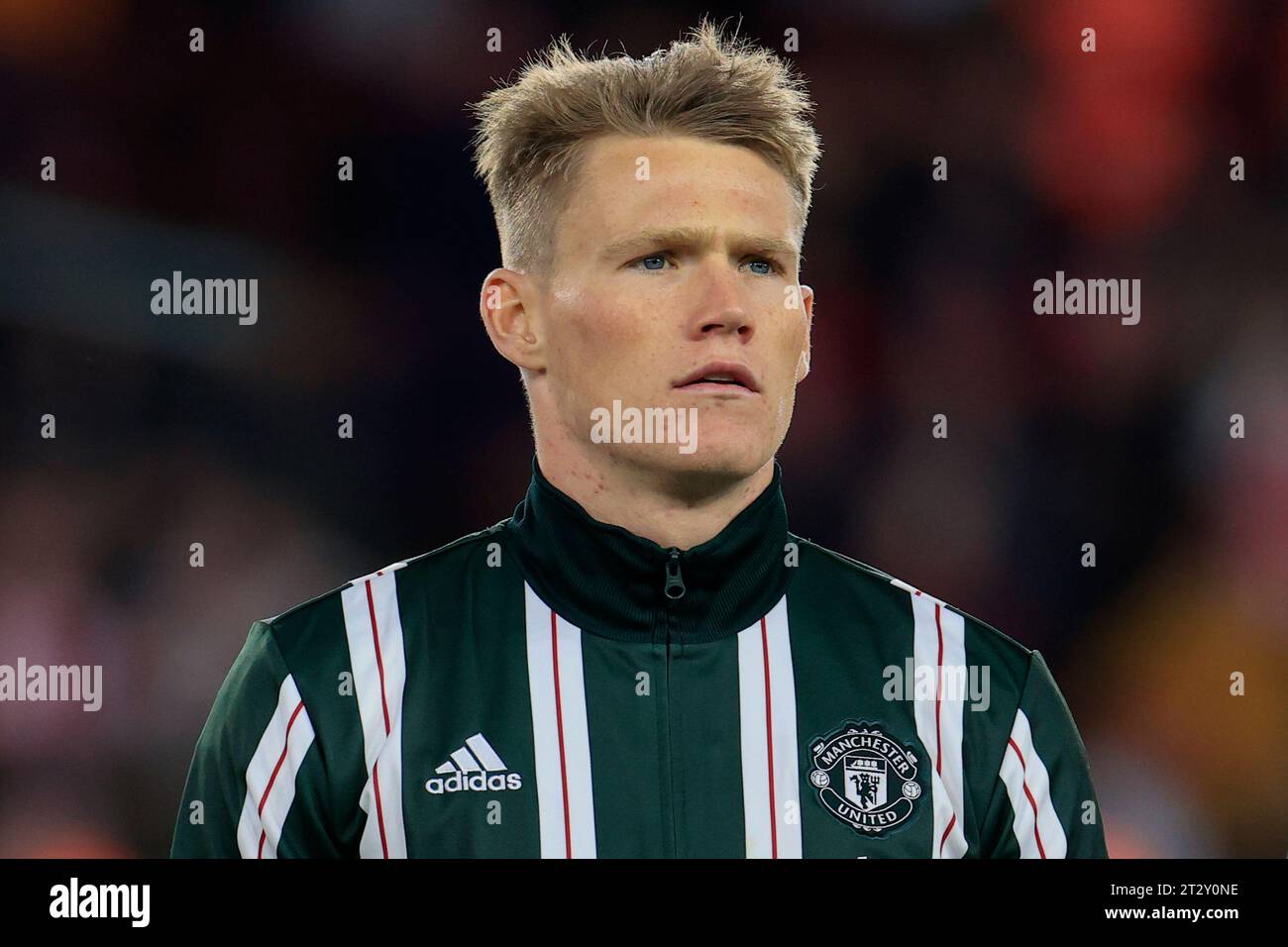 Scott McTominay #39 de Manchester United au début du match de Premier League Sheffield United vs Manchester United à Bramall Lane, Sheffield, Royaume-Uni, le 21 octobre 2023 (photo de Conor Molloy/News Images) Banque D'Images