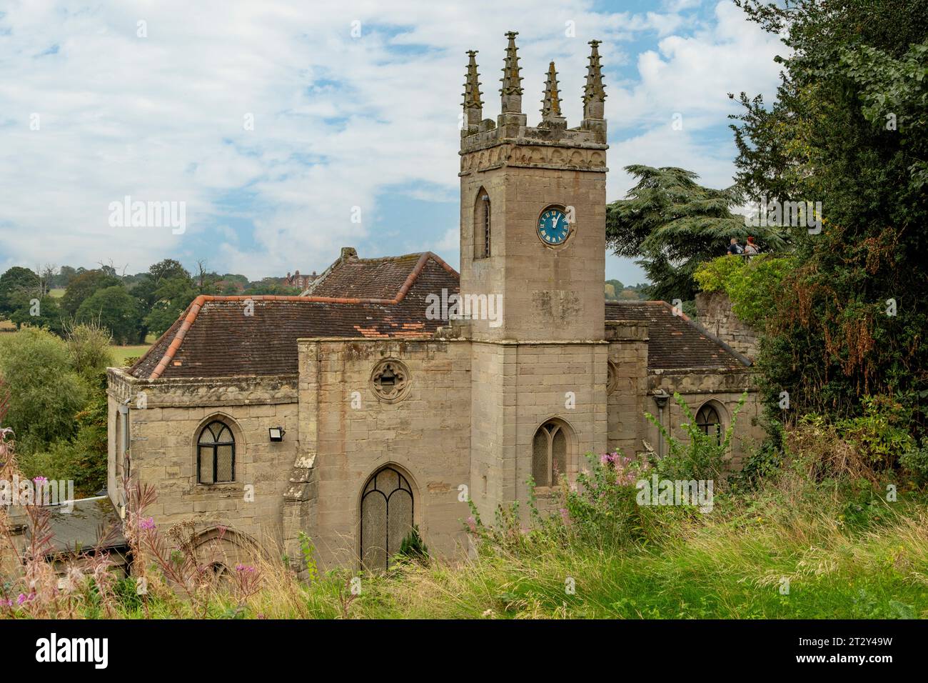 Chapelle de St Mary Magdalene, Guys Cliffe House, Warwick, Warwickshire, Angleterre Banque D'Images