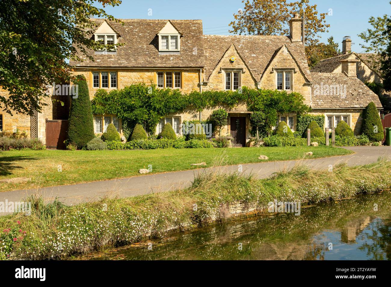 Cotswold Houses, Lower Slaughter, Gloucestershire, Angleterre Banque D'Images
