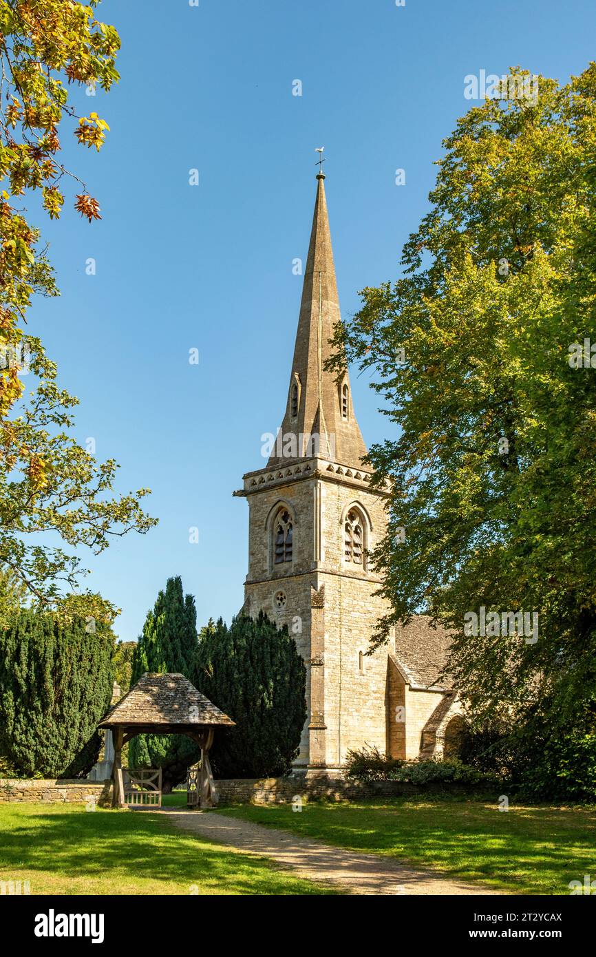 St Mary's Church, Lower Slaughter, Gloucestershire, Angleterre Banque D'Images