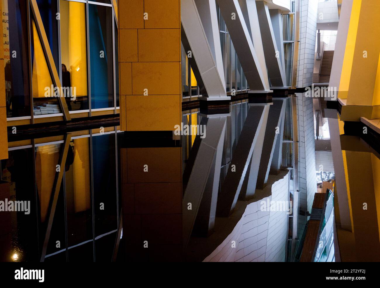 Extérieur de la Fondation Louis Vuitton, musée dans le Bois de Boulogne à Paris, France. vvbvanbree fotografie Banque D'Images