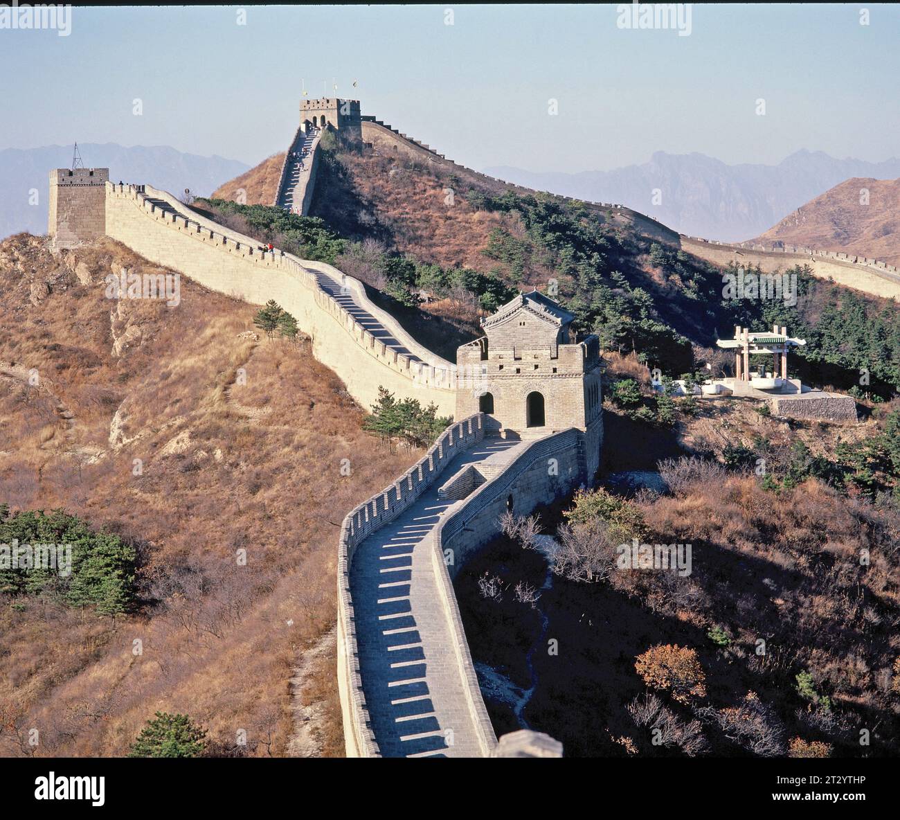 Chine. Région de Pékin. Badaling. La Grande Muraille. Banque D'Images