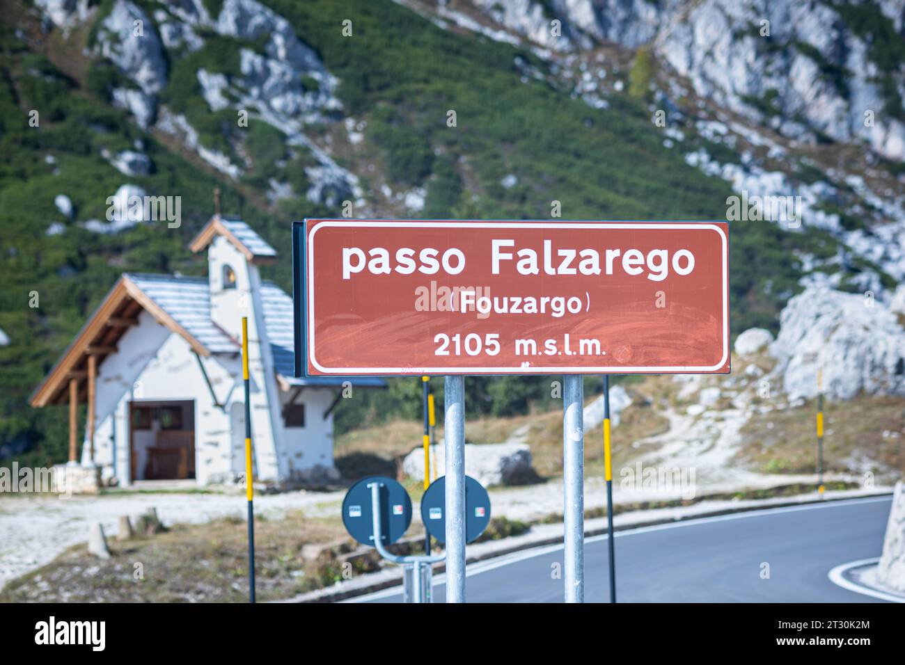 Sommet du col de Falzarego, Italie du Nord Banque D'Images