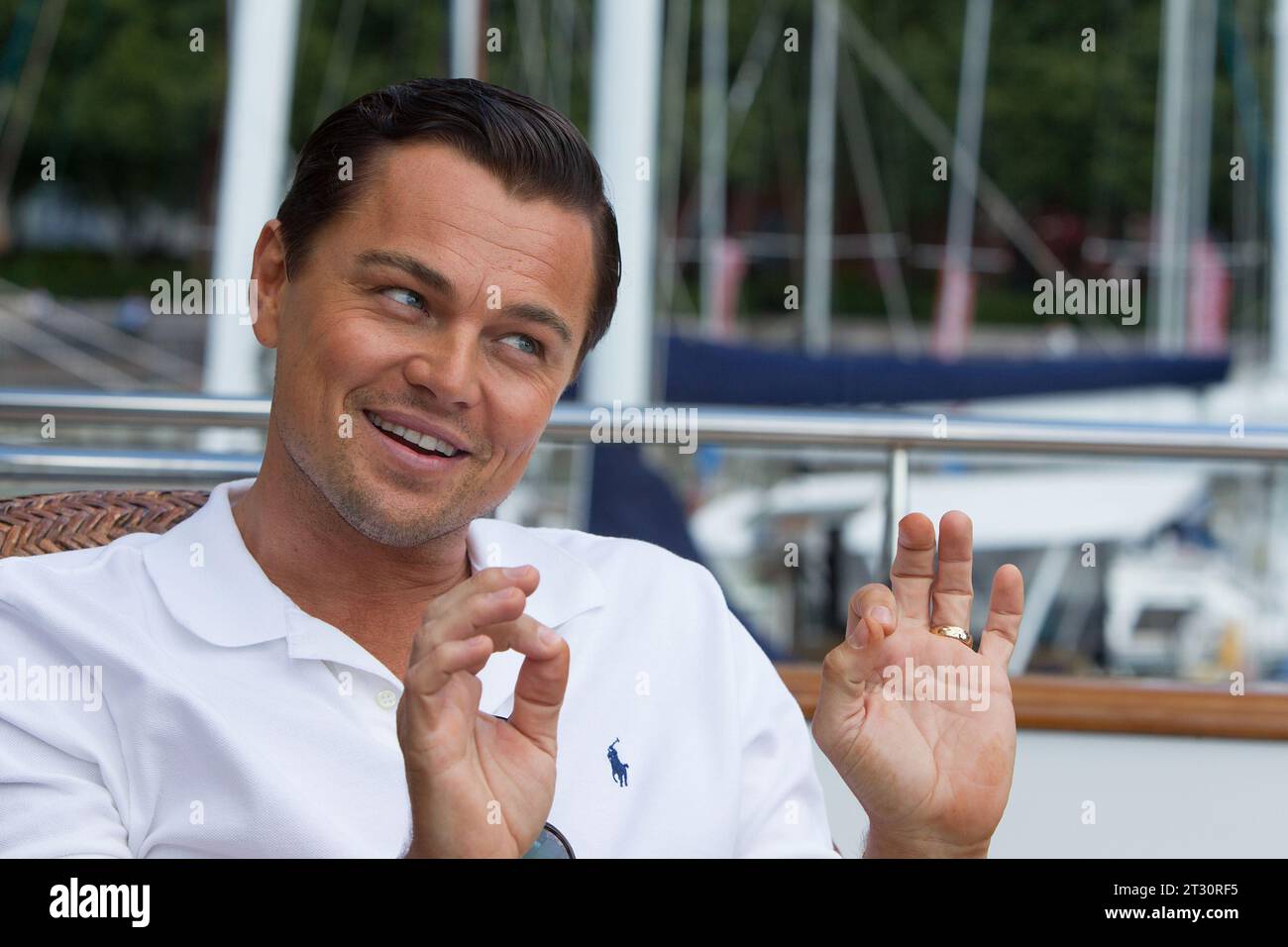 Le Loup de Wall Street Leonardo DiCaprio Banque D'Images