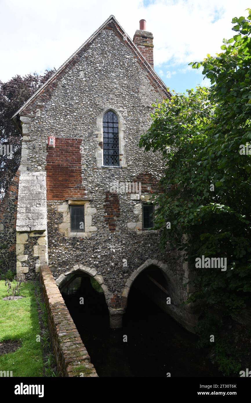 Greyfriars Chapel Canterbury Kent Banque D'Images