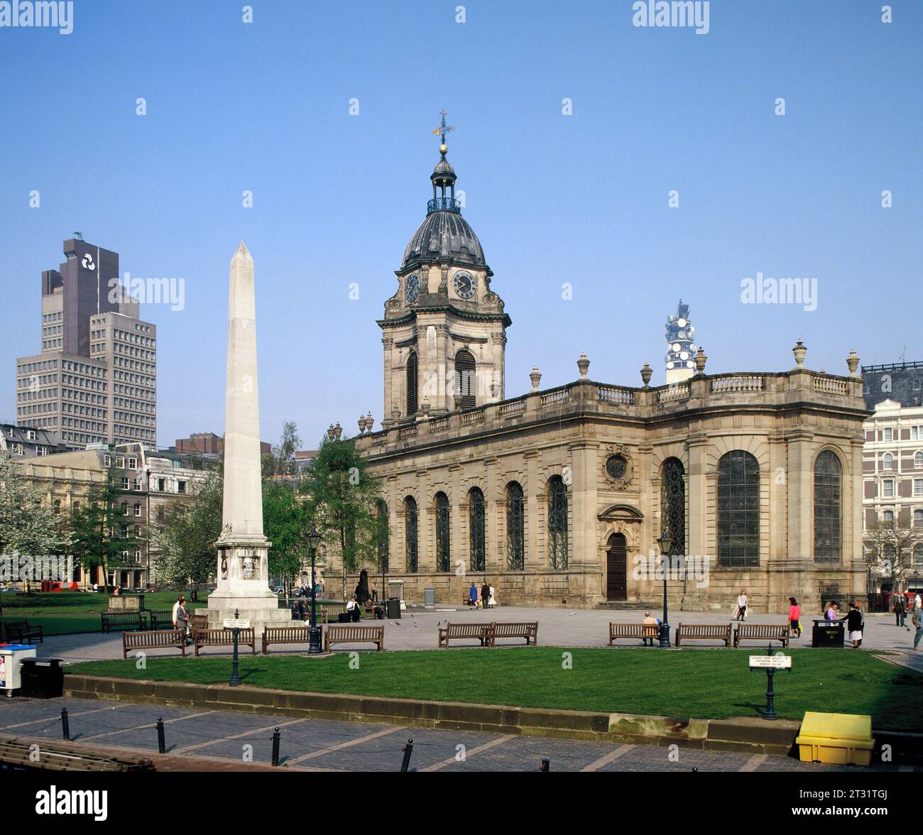 Angleterre. West Midlands. Birmingham. Cathédrale Saint-Philippe. Banque D'Images