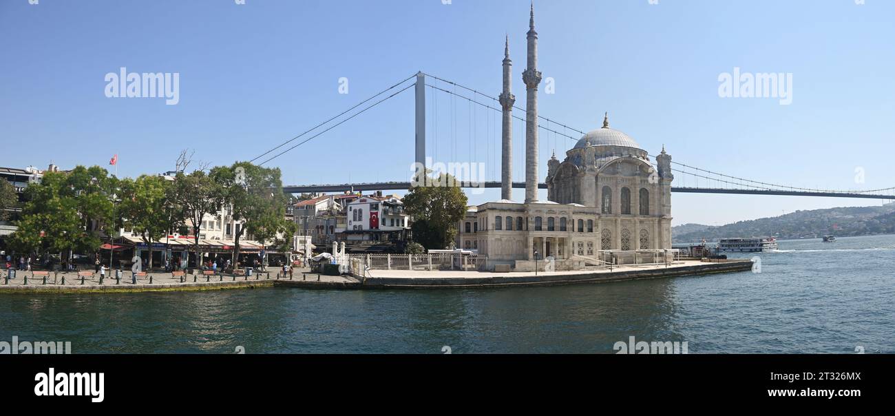 Le détroit du Bosphore. Panorama du Bosphore à Istanbul, Turquie. Banque D'Images