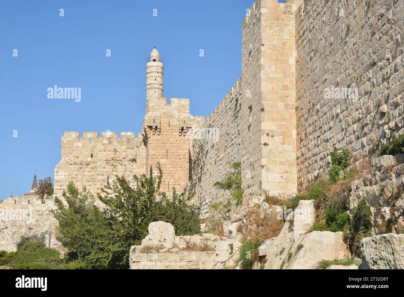 Jérusalem, la vieille ville. Le centre historique de Jérusalem, Israël. Banque D'Images