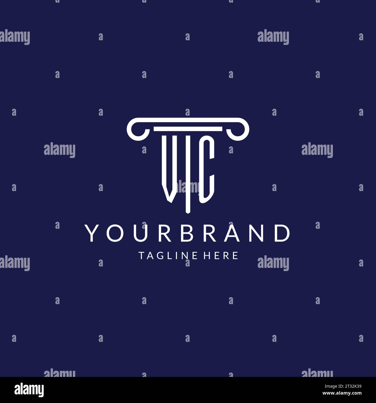 Monogramme de logo VC avec vecteur de conceptions de forme de pilier Illustration de Vecteur Monogramme de logo VC avec vecteur de conceptions de forme de pilier Illustration de Vecteur