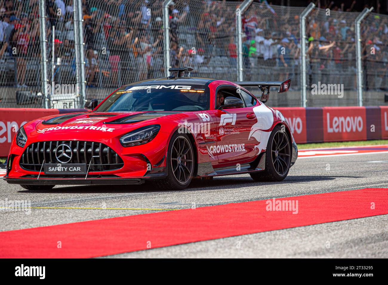 Austin, Texas, États-Unis. 22 octobre 2023. Voiture de sécurité - Mercedes AMG GT Black Series.pendant la course du dimanche de FORMULE 1 LENOVO UNITED STATES GRAND PRIX 2023 - Oct19 à Oct22 2023 circuit of Americas, Austin, Texas, USA (crédit image : © Alessio de Marco/ZUMA Press Wire) USAGE ÉDITORIAL SEULEMENT! Non destiné à UN USAGE commercial ! Banque D'Images