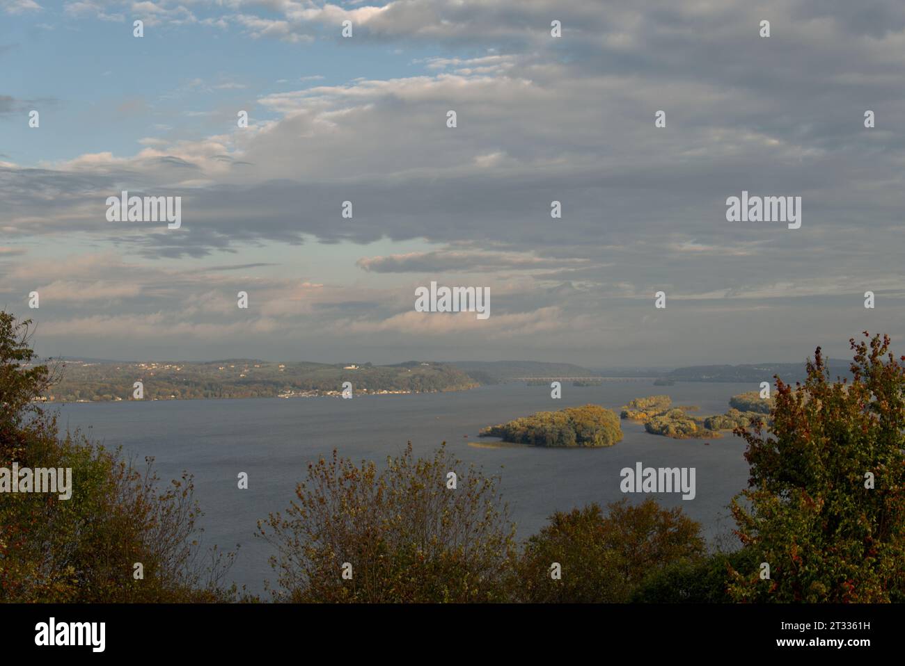 Susquehanna River de Pennsylvanie depuis le Turkey Hill Overlook Banque D'Images