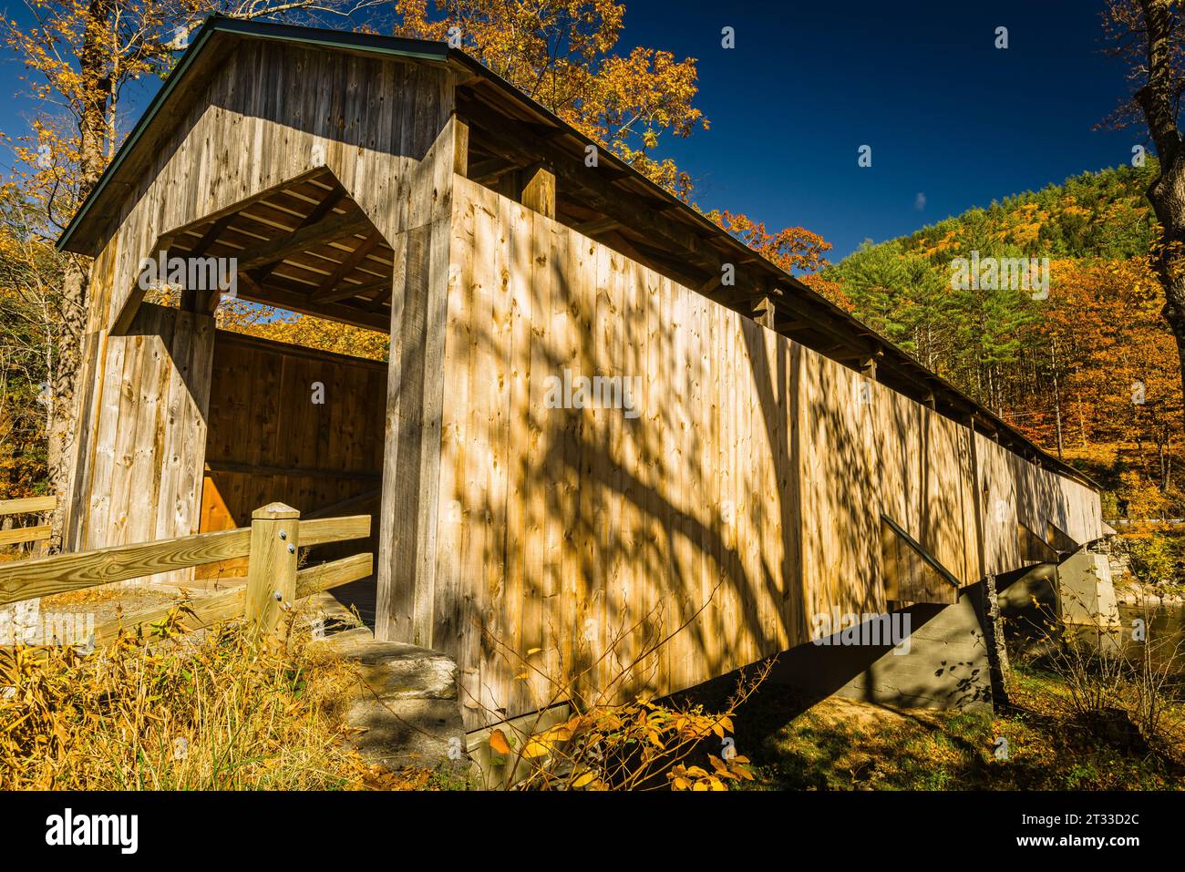 Pont couvert de Scott   Townshend, Vermont, Etats-Unis Banque D'Images