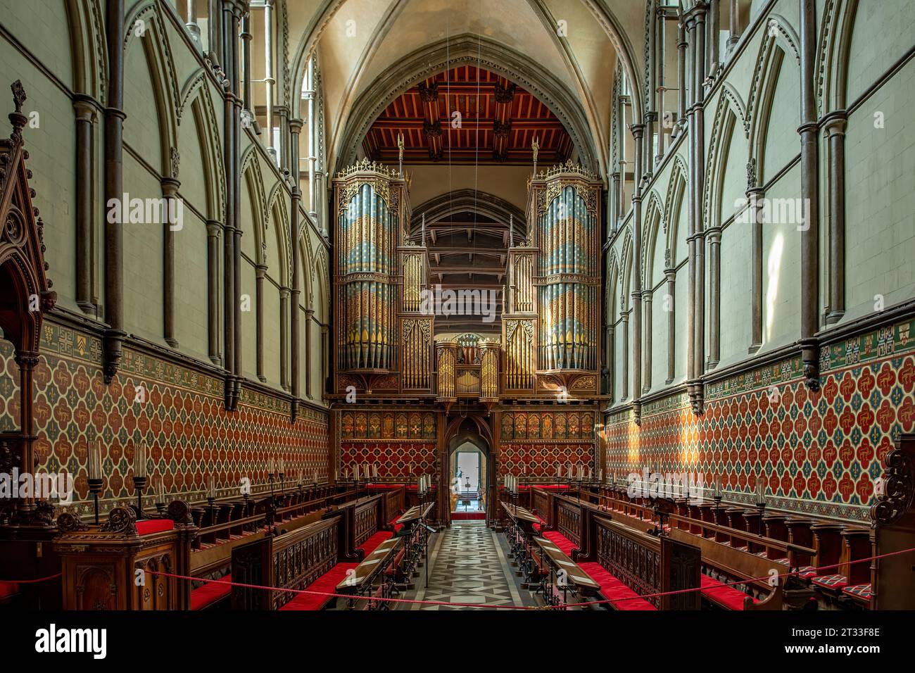 The Organ, Rochester Cathedral, Rochester, Kent, Angleterre Banque D'Images
