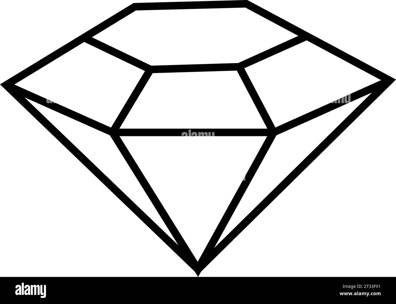 GEM, icône vecteur bijou. Le symbole pierre précieuse, émeraude pour le site Web. Illustration diamant de luxe pour les applications mobiles. Pictogramme émeraude, diamant. Minimaliste Illustration de Vecteur
