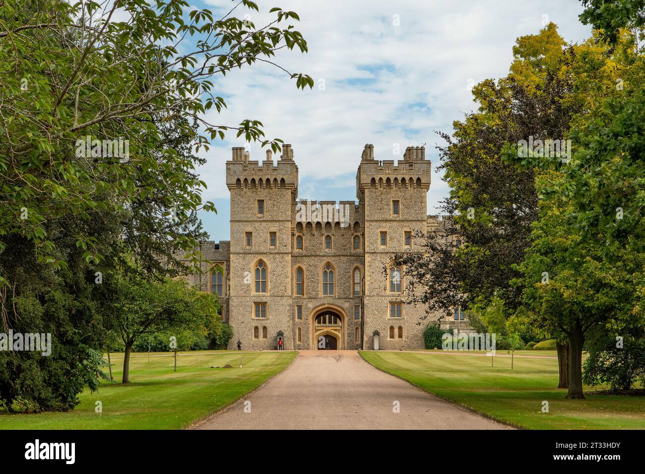 The long Walk Entrance, Windsor Castle, Windsor, Berkshire, Angleterre Banque D'Images