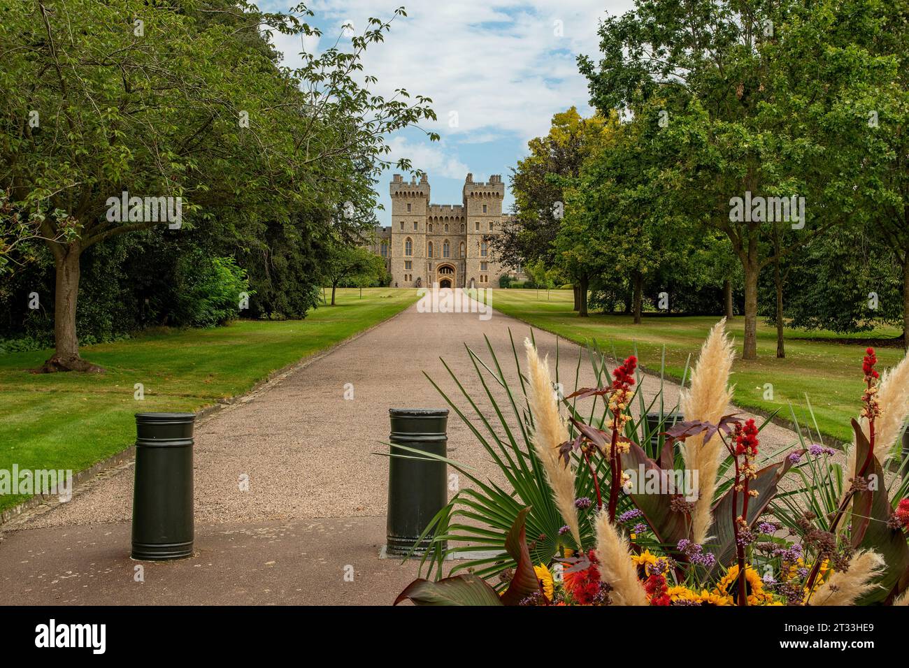 The long Walk Entrance, Windsor Castle, Windsor, Berkshire, Angleterre Banque D'Images