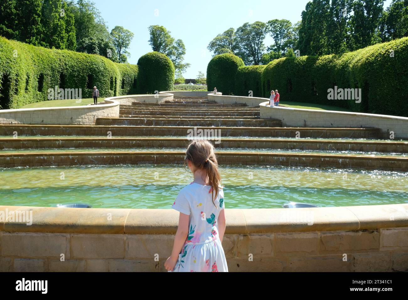 Jardins Alnwick, northumberland, Royaume-Uni Banque D'Images