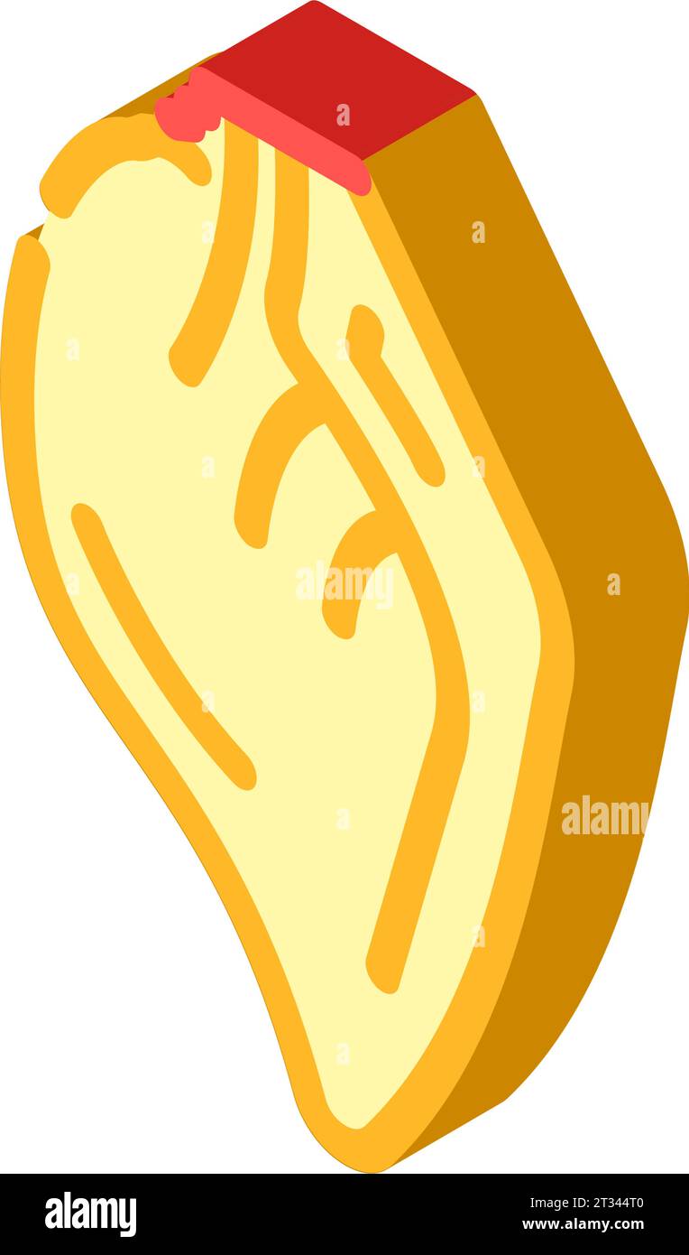 illustration vectorielle d'icône isométrique d'animal de cochon d'oreille Illustration de Vecteur