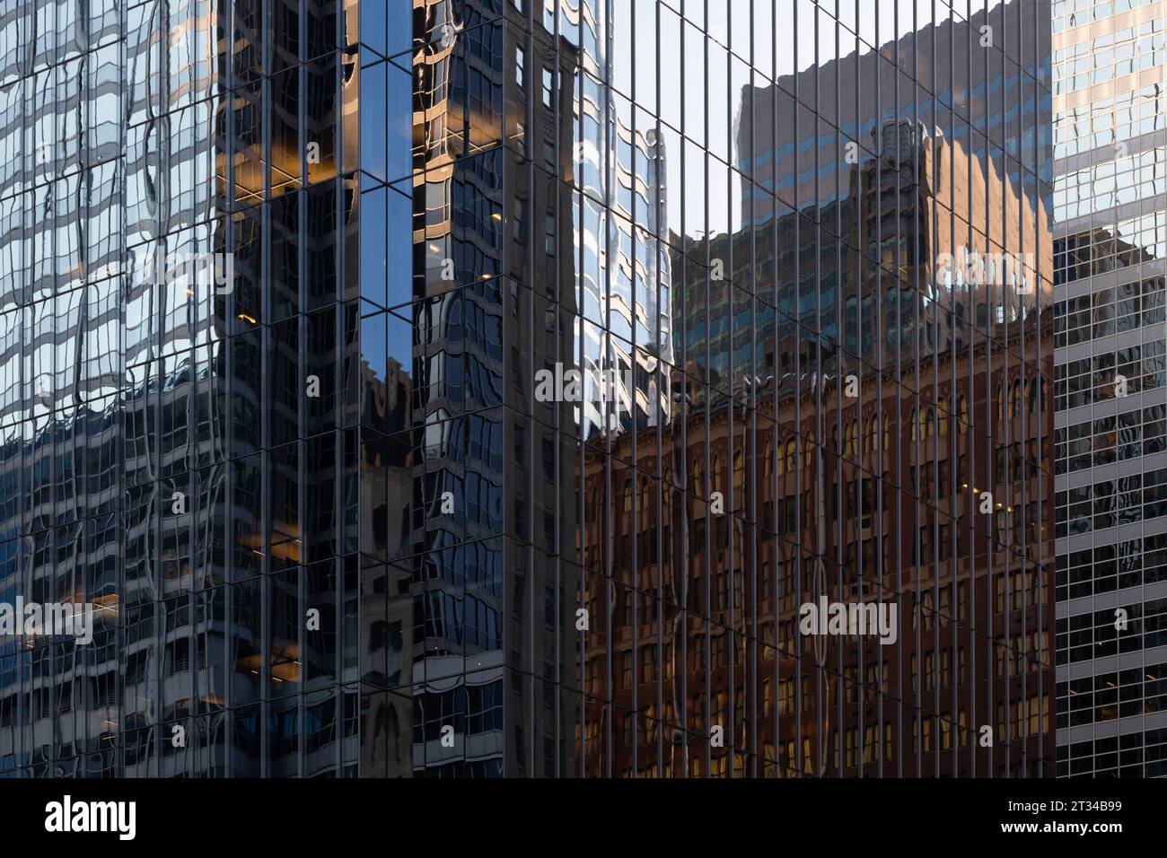 Détail de l'architecture de grande hauteur dans le centre-ville de Chicago. Banque D'Images