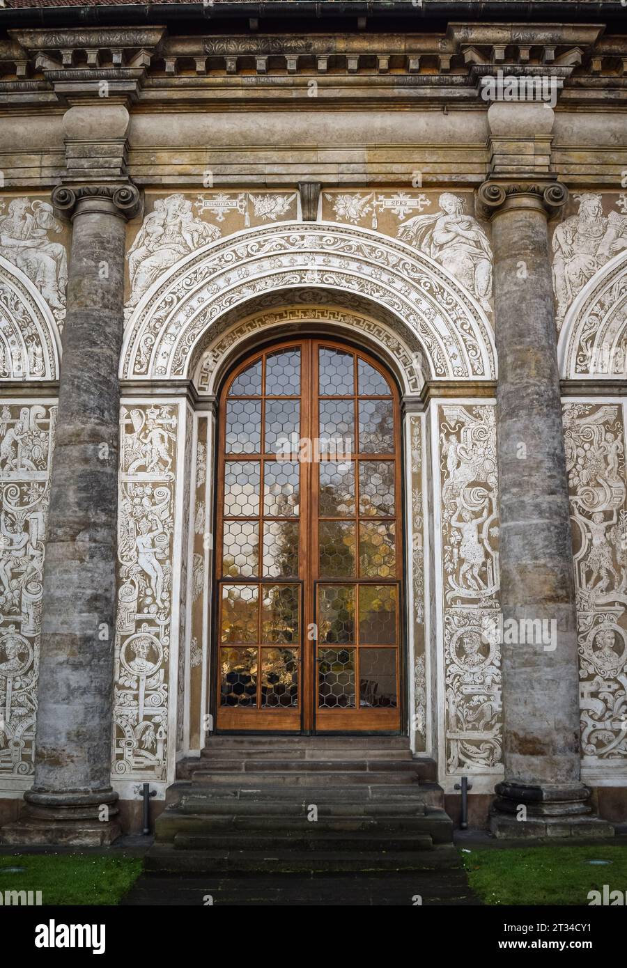 Château de Prague – salle des jeux de balle, détail, Prague, République tchèque Banque D'Images