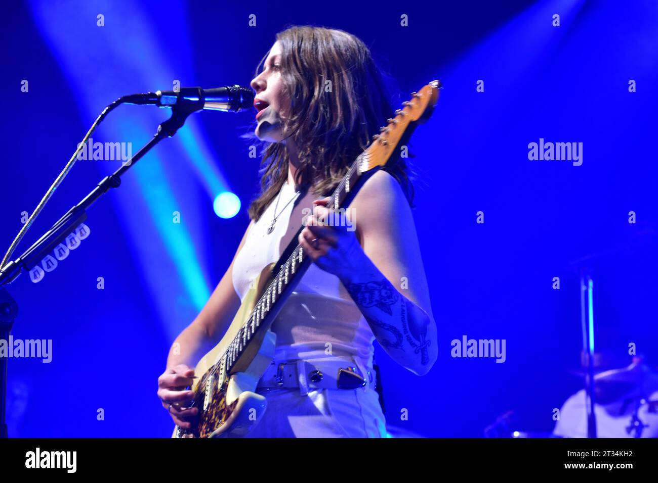 Larkin PoE en performance à l'O2 Bristol Academy, Bristol, Angleterre. 17 octobre 2023. Banque D'Images