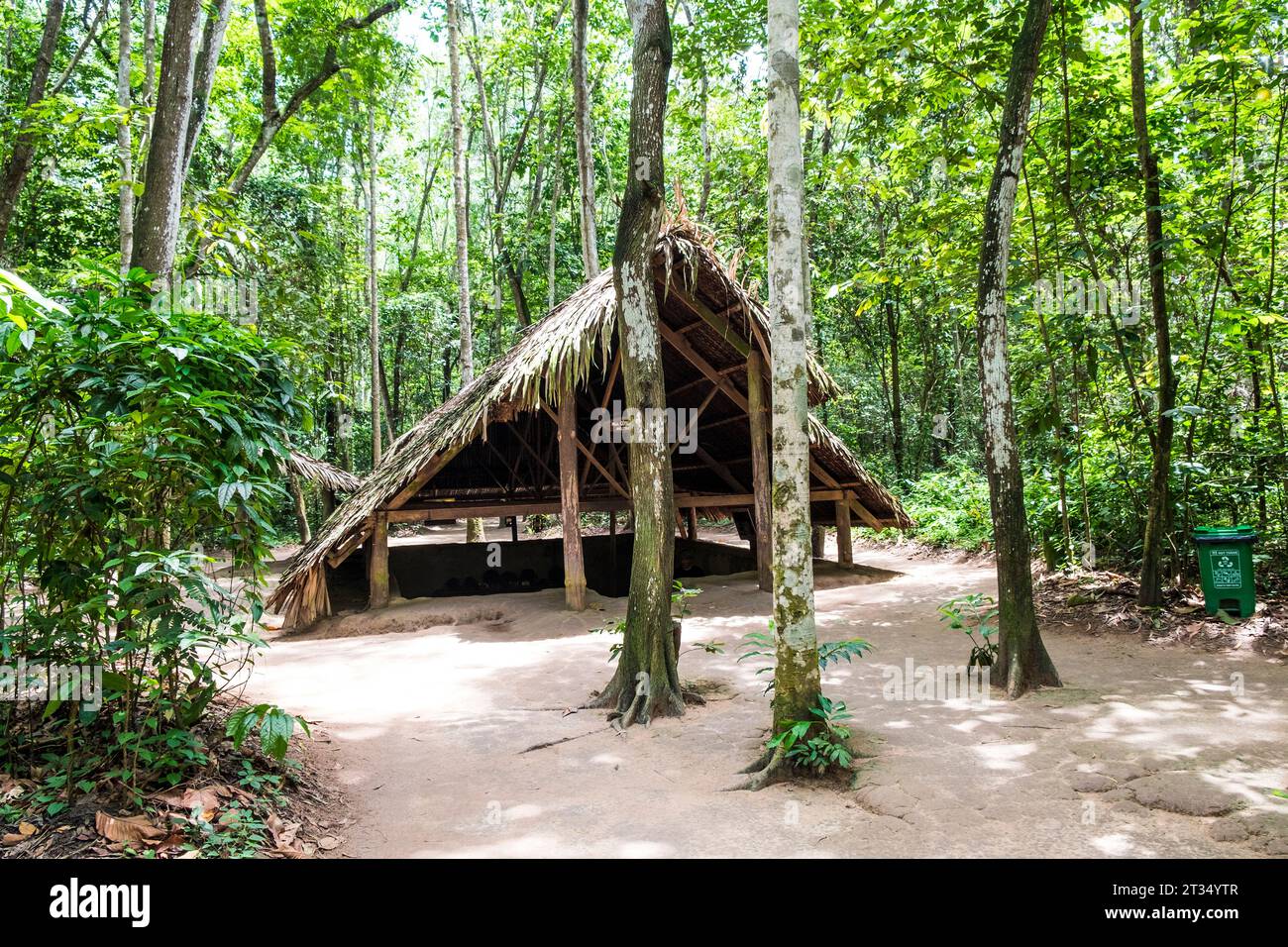 Vietnam, tunnels de Chu Chi Banque D'Images