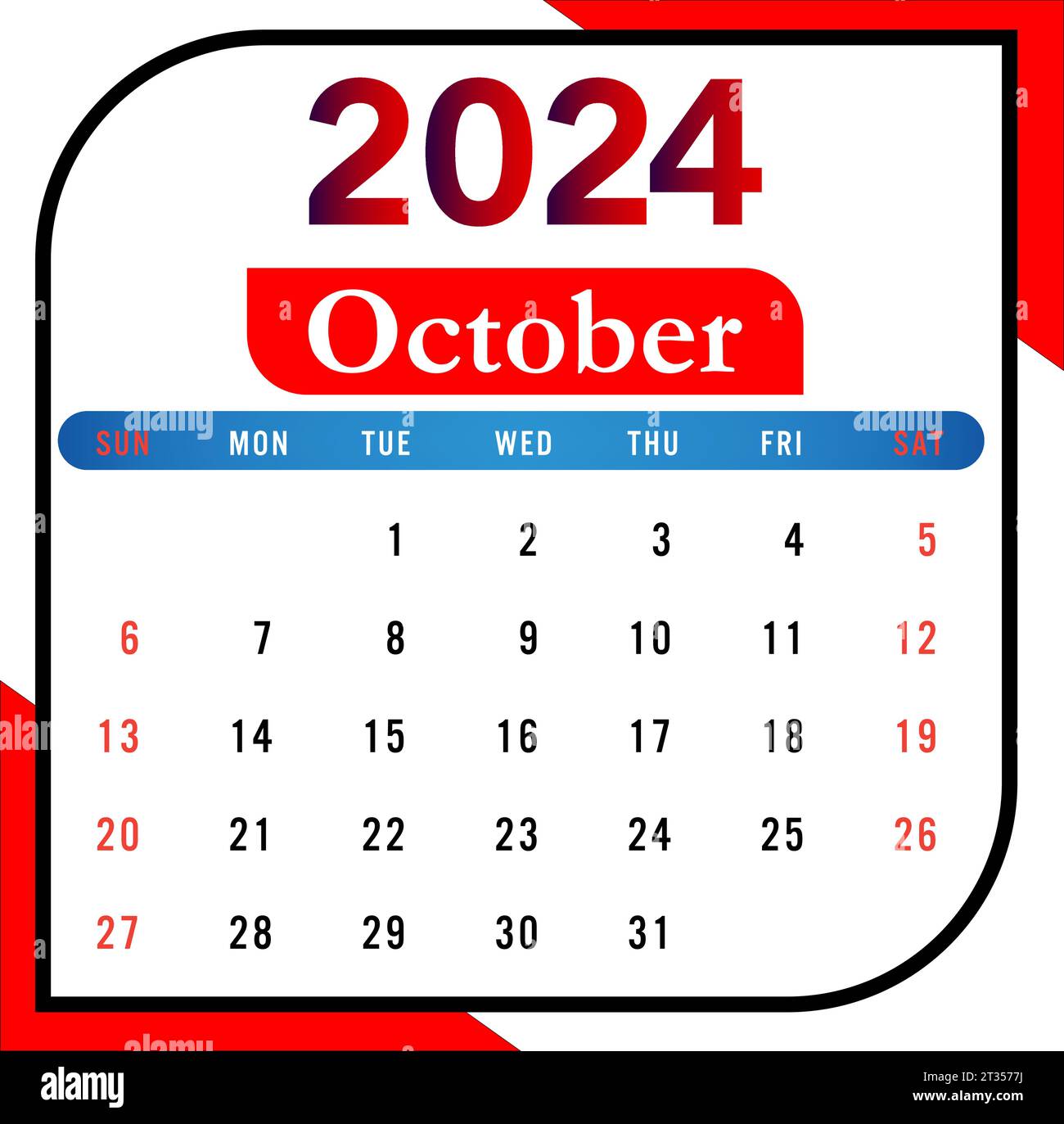 Calendrier mural 2025 modèle calendrier de bureau 2025 design Image