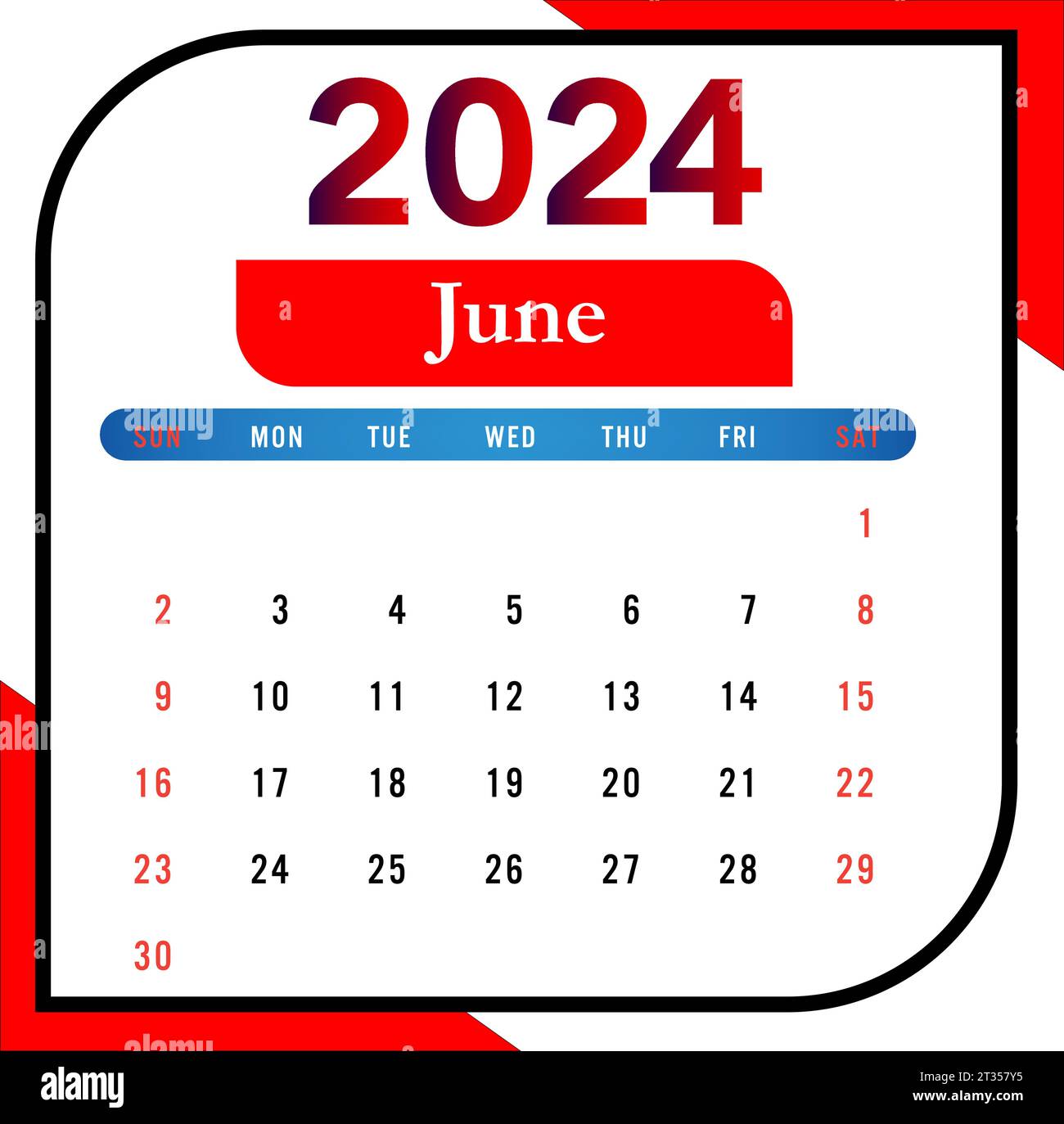 Modèle De Calendrier De Bureau 2024