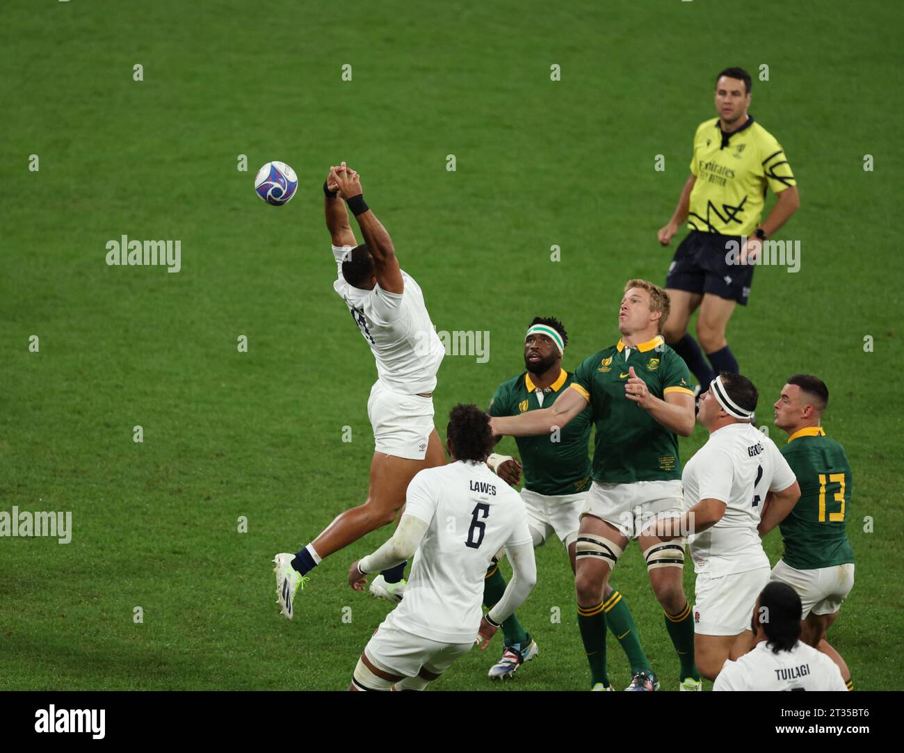 Saint Denis, France. 21 octobre 2023. Demi-finale entre l'Angleterre et l'Afrique du Sud de la coupe du monde de Rugby 2023 crédit : Mickael Chavet/Alamy Live News Banque D'Images