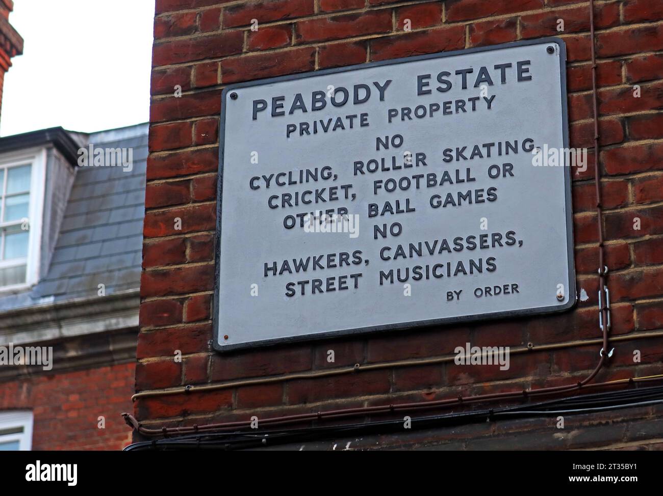 Règles de la propriété du Peabody Trust, Horseferry RO, Westminster, Londres, Angleterre, ROYAUME-UNI, SW1P 2EH Banque D'Images