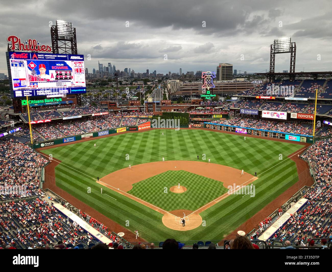 Citezens Bank Park, domicile de l'équipe de baseball des Phillies de Philadelphie, Philadelphie Pennsylvanie États-Unis Banque D'Images