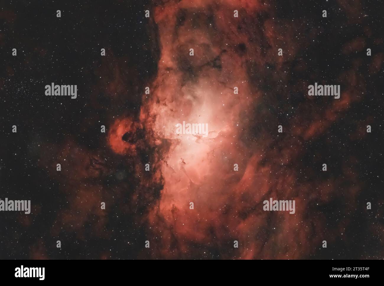 Vue de la nébuleuse de l'aigle dans la constellation de Serpens Banque D'Images