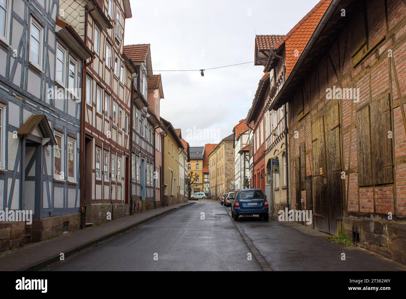 La ville de Witzenhausen dans la vallée de la Werra en Allemagne, Hesse Banque D'Images