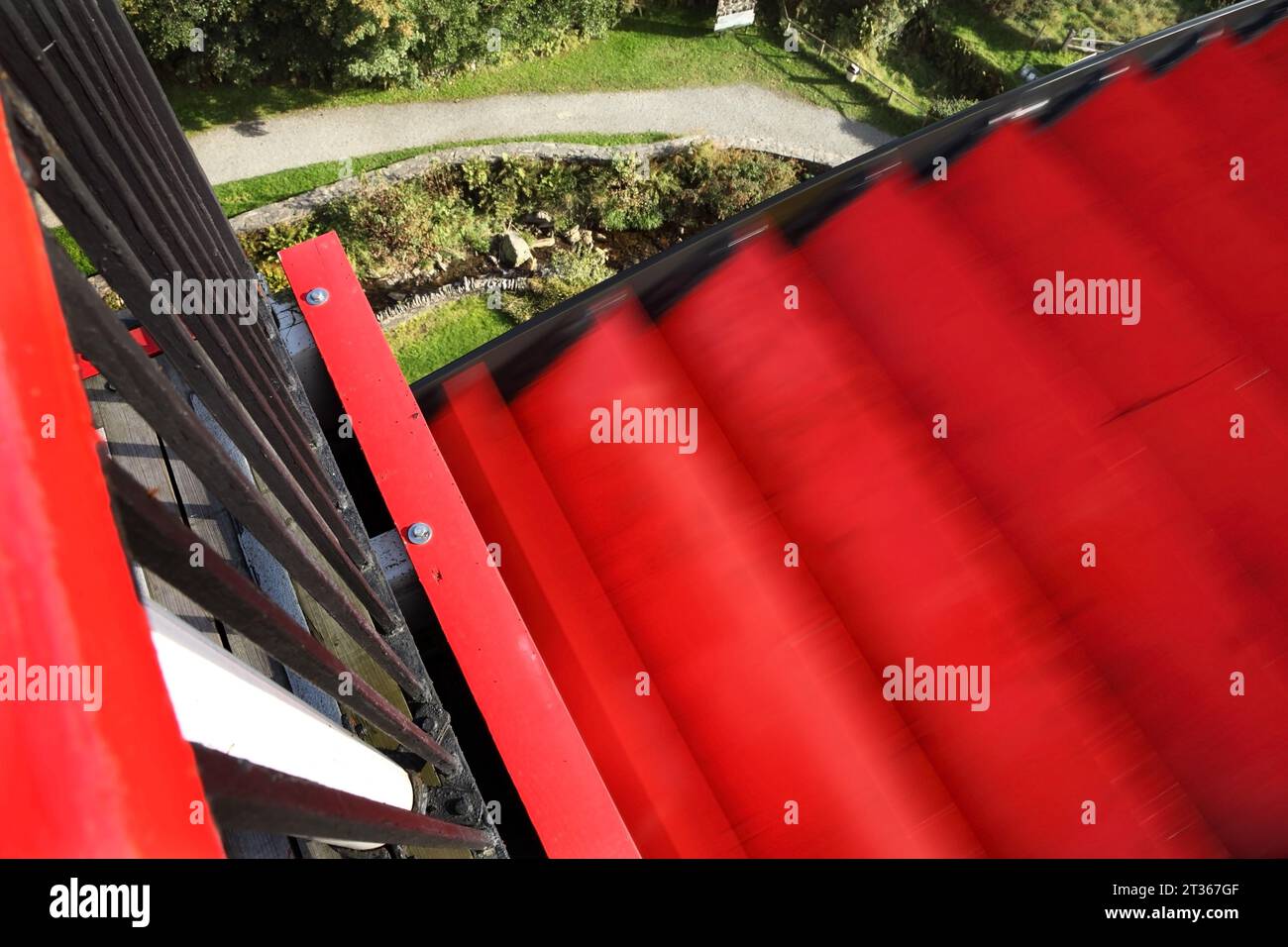 The Great Laxey Wheel (Lady Isabella), Laxey, Île de Man Banque D'Images