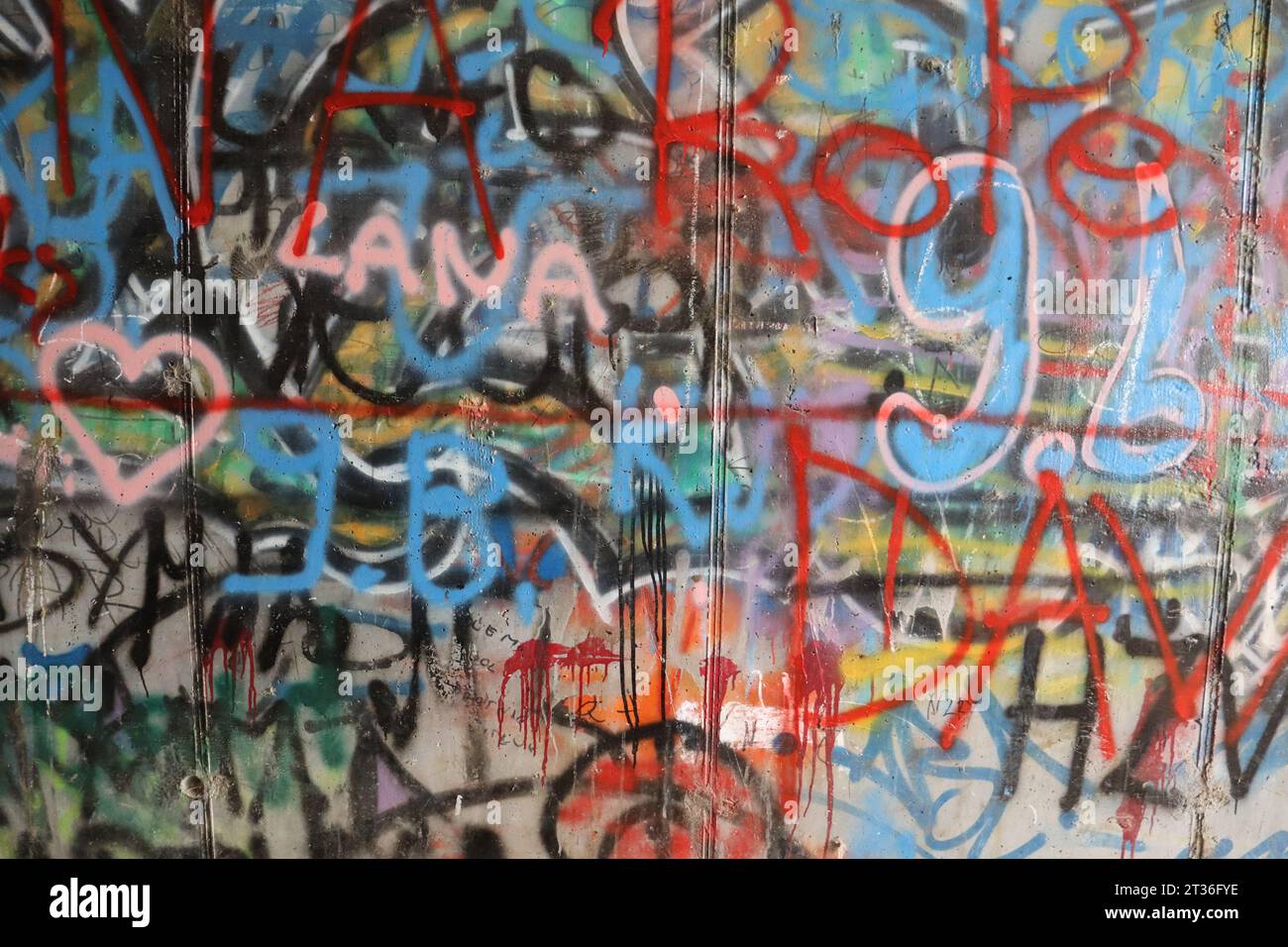 Grafites.. Banque D'Images
