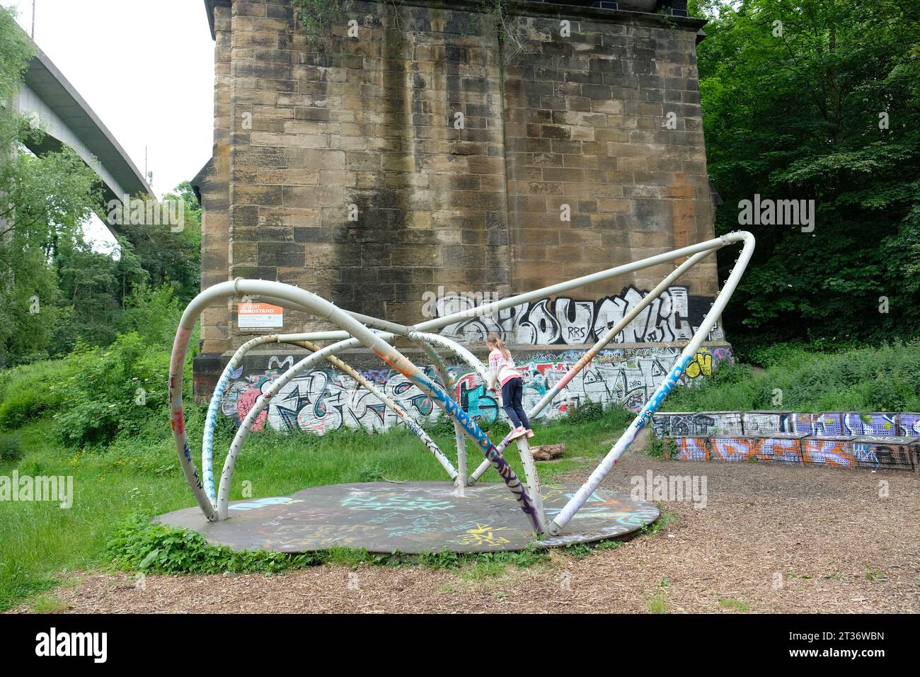 The Ouseburn, Newcastle, Royaume-Uni Banque D'Images