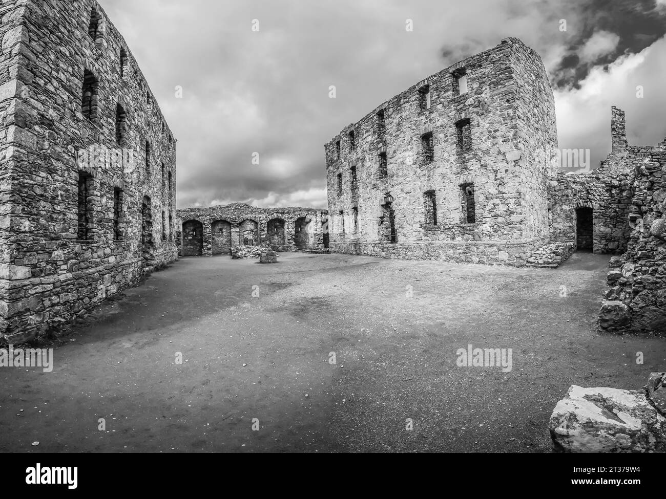 L'image est des ruines de la caserne militaire de Ruthven. Construit en 1721, pour surveiller les Highlands après l'échec du soulèvement jacobite de 1715 Banque D'Images