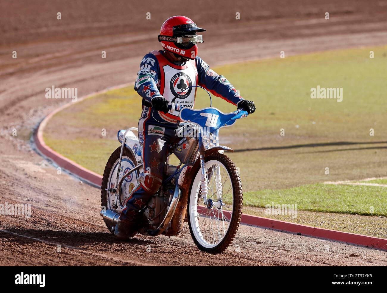 Andrew Hickman lors de la Belle vue Experience Day au National Speedway Stadium, Manchester le dimanche 22 octobre 2023. (Photo : Thomas Edwards| MI News) crédit : MI News & Sport /Alamy Live News Banque D'Images