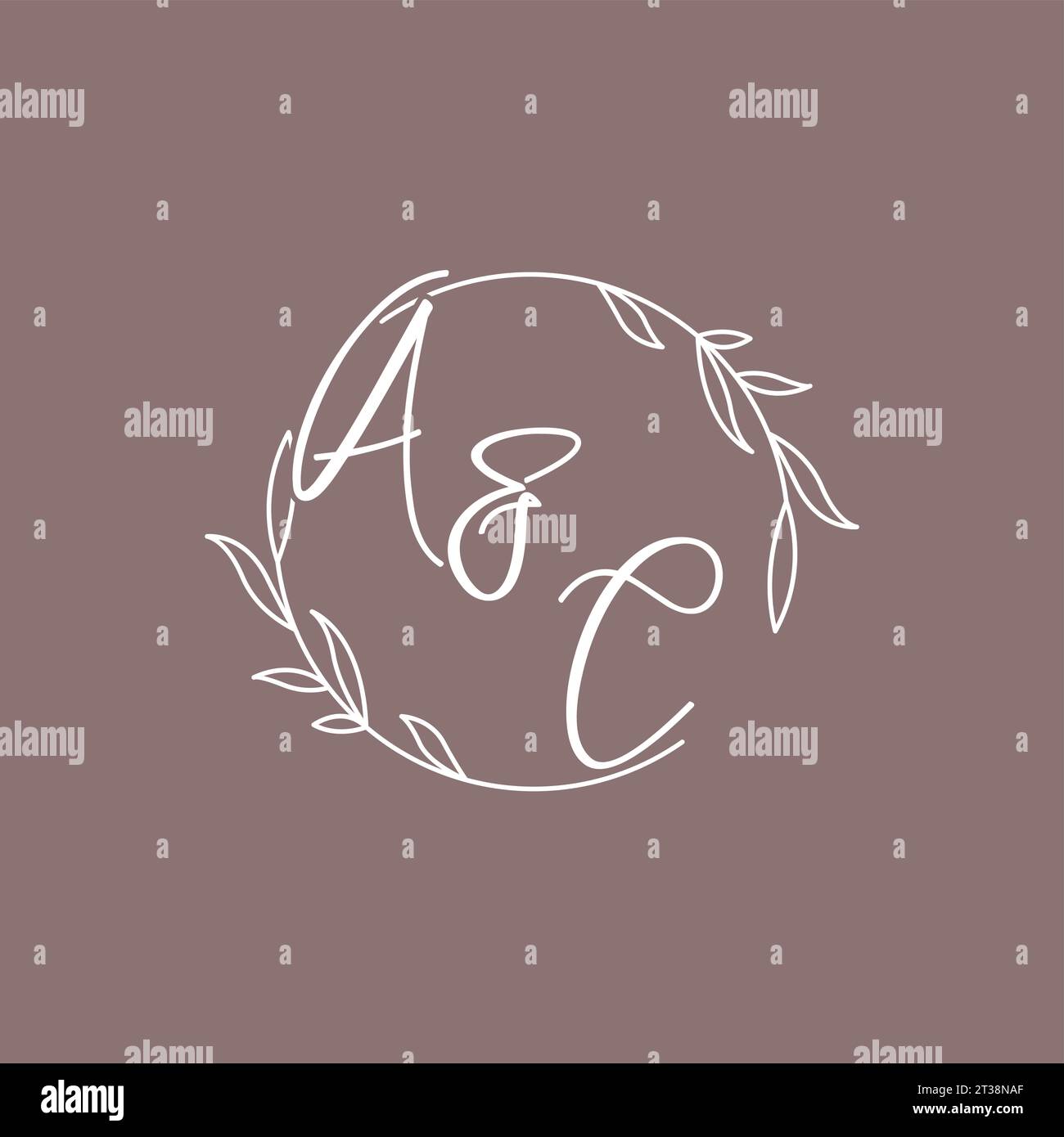 AC initiales de mariage monogramme logo idées graphique vectoriel Illustration de Vecteur