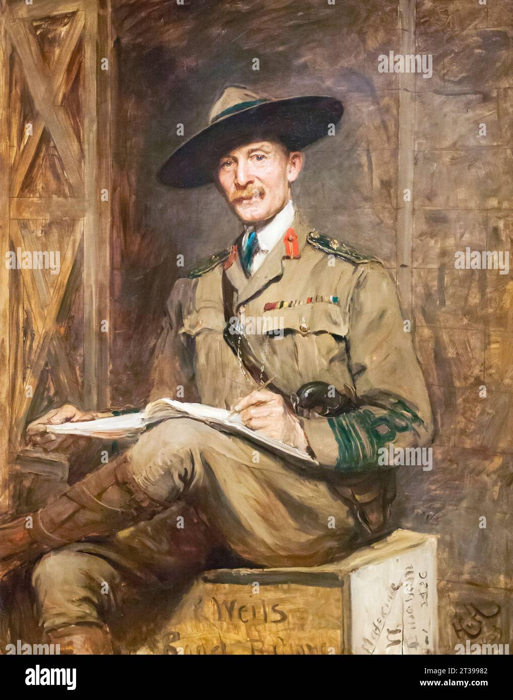 Robert Stephenson Smyth Baden-Powell, 1e baron Baden-Powell de Sir Hubert von Herkomer Banque D'Images