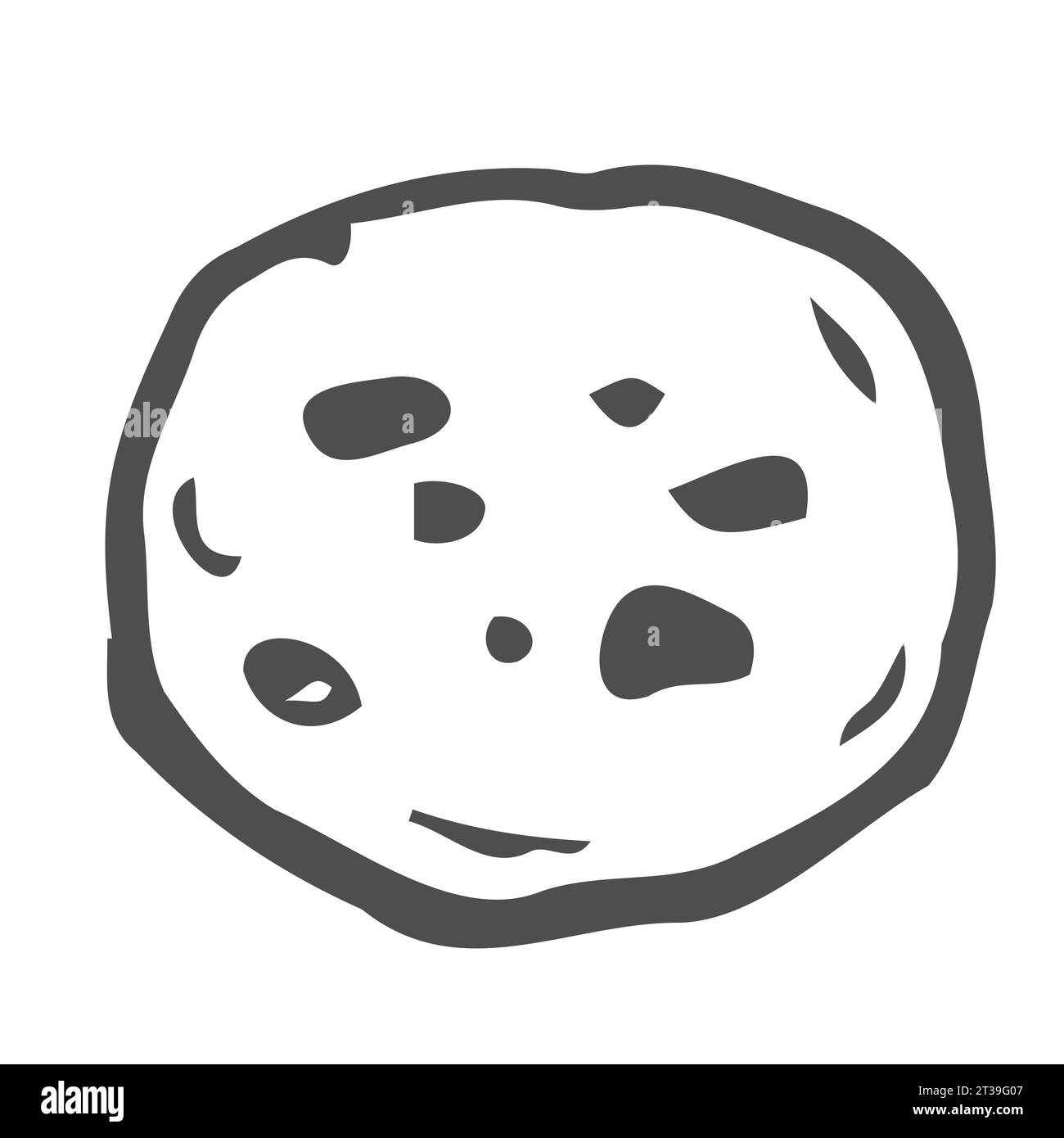 Biscuits au chocolat sucré biscuits savoureux nourriture isolé icône esquisse dessin dessin doodle logo graphique conception sucre dessert pâtisserie boulangerie barre de bonbons plat Illustration de Vecteur