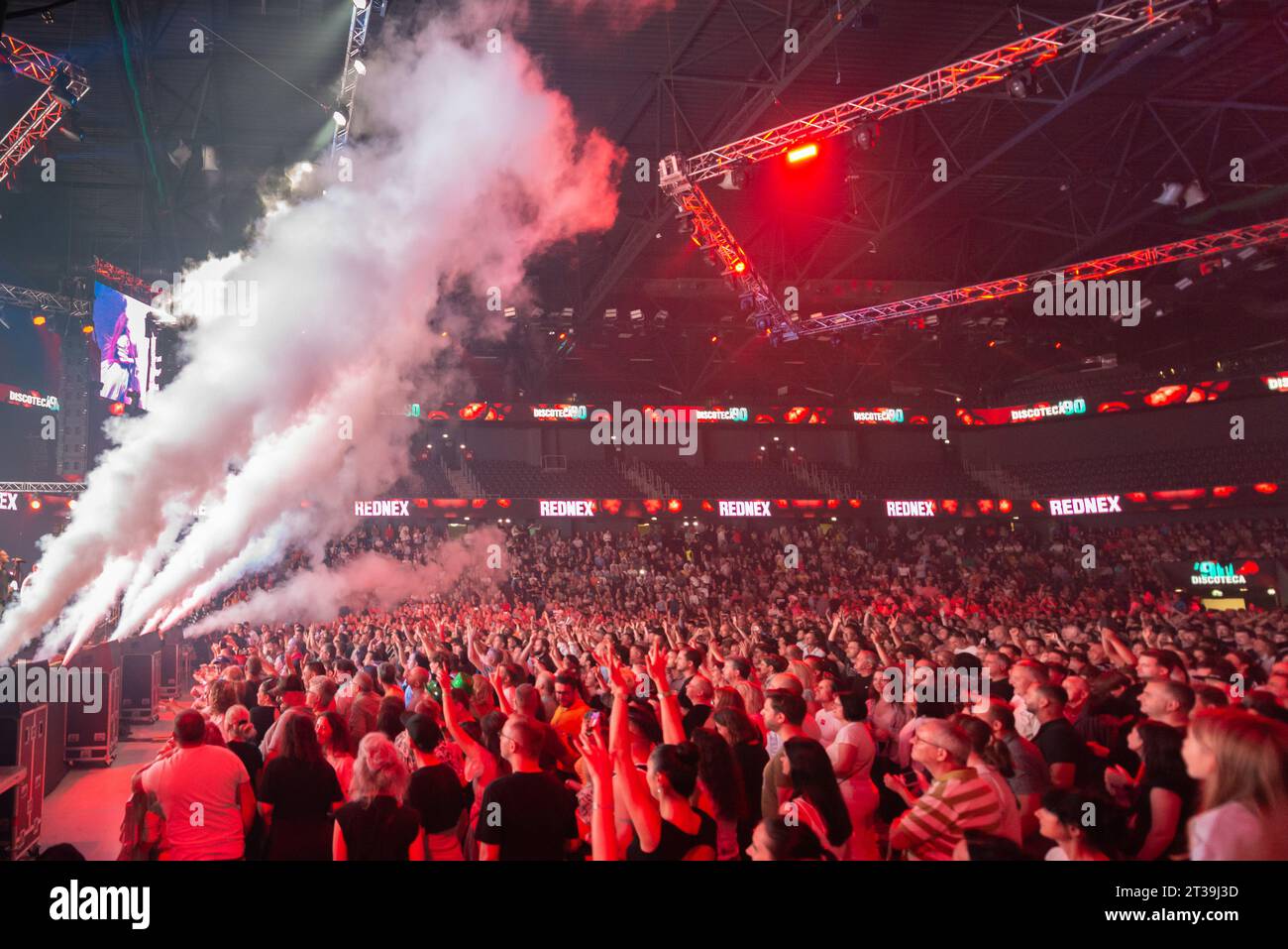 Première édition Discoteca 90, Cluj-Napoca, vendredi 15 septembre 2023. Banque D'Images