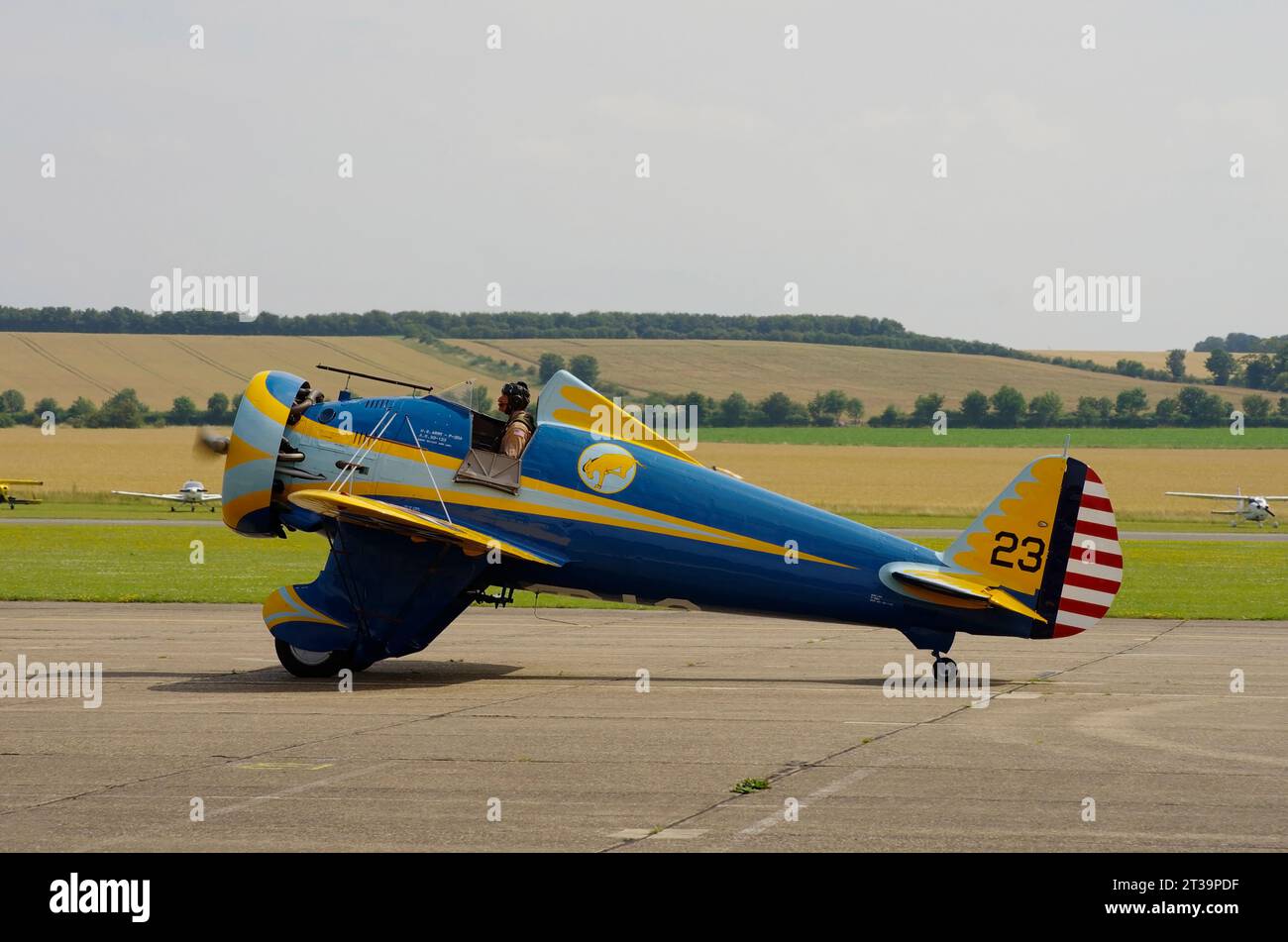 Boeing, P-26, Peashooter, IWM, Duxford, Cambridgeshire, Angleterre. Banque D'Images