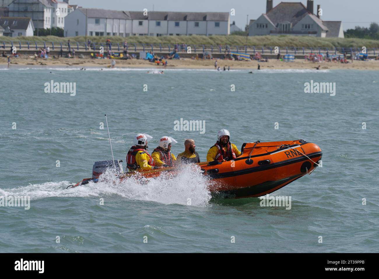 Trearddur Bay, bateau de sauvetage de classe D, Clive et Imelda, Holyhead, Anglesey, Nord-Ouest du pays de Galles, Royaume-Uni. Banque D'Images